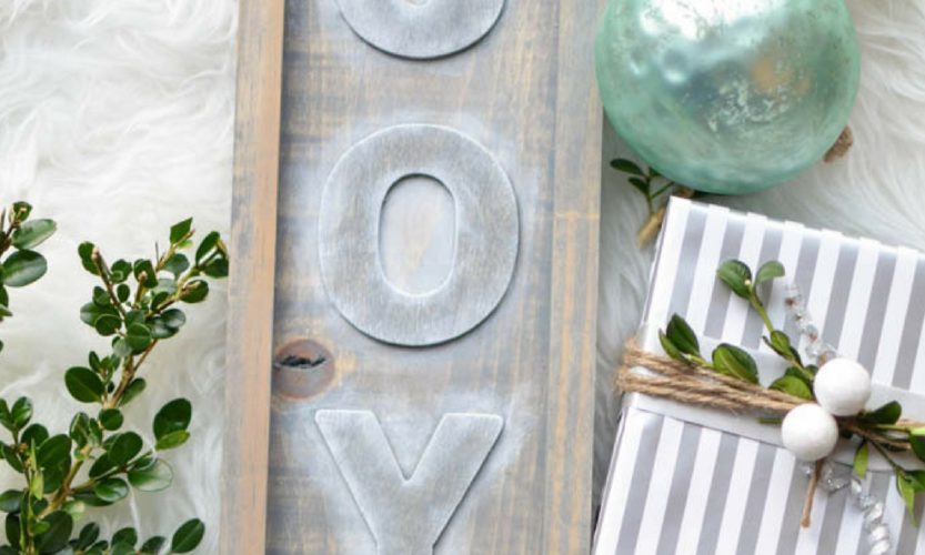 Easy DIY Rustic Joy Sign